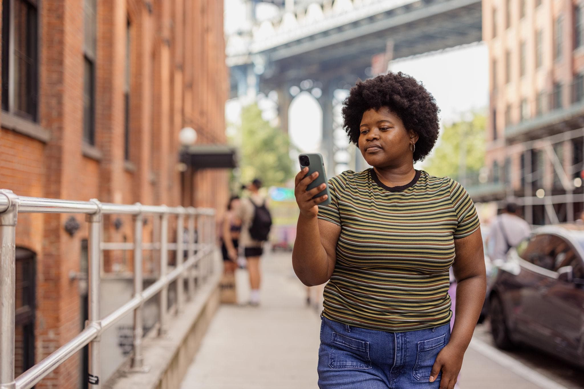 An owner abroad, checking their phone